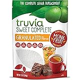 Truvia Sweet Complete Granulated All-Purpose Calorie-Free Sweetener from the Monk Fruit, 12 oz Monkfruit Bag (Pack of 1)