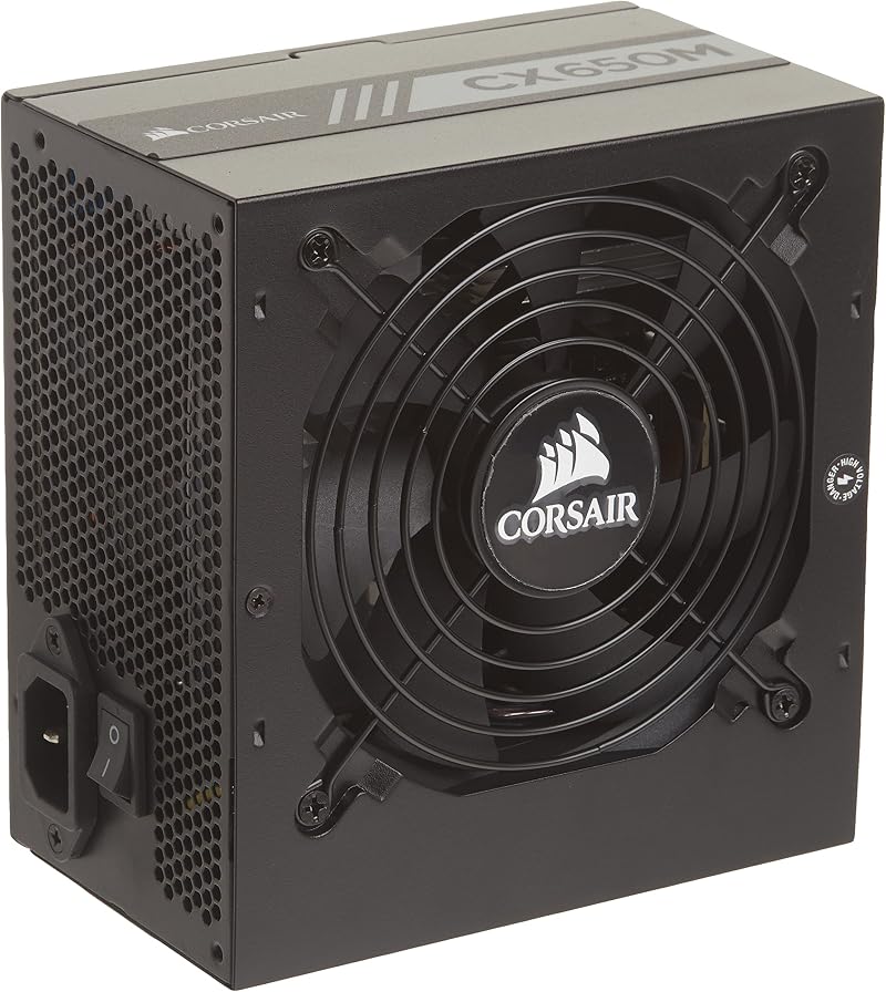 Corsair CX650M 650W ATX Semi-Modular Power Supply Unit PSU Black
