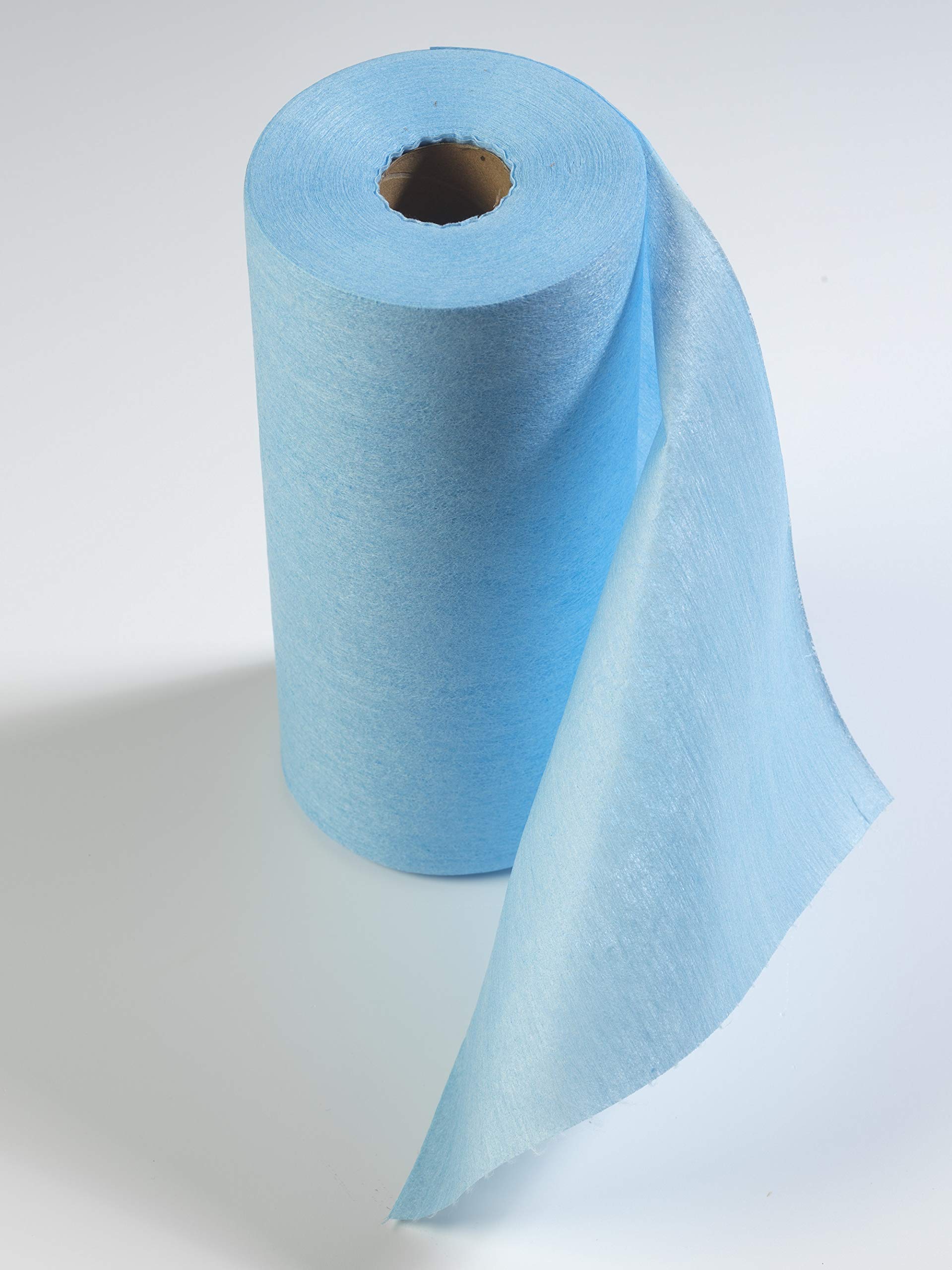 Mellcrest Disposable Microfibre Cleaning Cloths/Wipes on a Roll. Multi - Purpose Cloth (Blue)