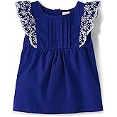 Gymboree Girls and Toddler Flutter Sleeve Eyelet Tank Tops