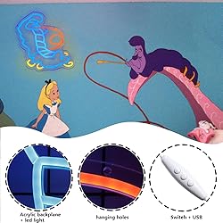 Tiabuy Alice in Wonderland Decor Blue Caterpillar