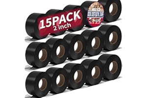 MOLYLY Butyl Deck Joist Tape 2 inch, 2" x 50' Joist Tape for Decking, 15 Rolls Waterproof and Anti-Corrosion Flashing Deck Tape Joist for Deck, Joist, Roofs, Beams, RV, Roof Extend Decking Tape