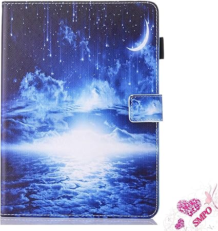 Amazon Ipadケース Ipad 9 7ケース第五世代 第六世代 Ipad Airケース18 17 Ipad Pro 9 7 Ipad Air Ipad Air2 あいぱっどエアーケース手帳型おしゃれかわいい月夜人気 耐衝撃 全面保護スタンドオートスリープ 機能 Apple Pencilペンシルペン カード収納 Tpuレザー