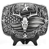 Superkred Western Belt Buckle for Men - Deer Belt Buckle Cowboy Belt Buckles Western BeltsBuckles for Men & Women Boys