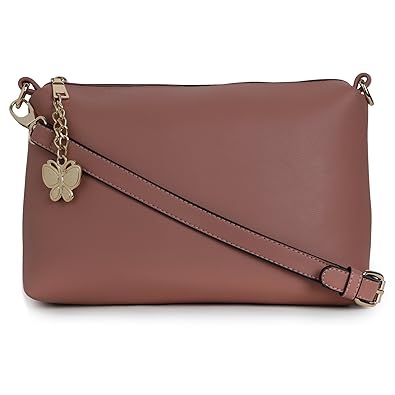 Butterflies Women Sling Bag (Light Pink) (BNS-B-G308LPK)