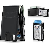 umoven Wallet for Men - Pop Up Case, Cash Slot, and Credit Card Slot (Black)