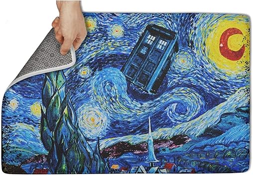 Amazon Com Seerrroo Doctor Who Starry Night Design Entrance Mat
