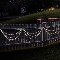 Amazon.com : Mini Swag Christmas Light Set - Red, White and Blue 
