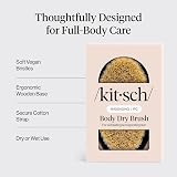 Kitsch Dry Brushing Body Brush for Lymphatic Drainage with Soft Bristles view 4