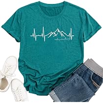Women's Funny Graphic Tank Top - Mountain Heartbeat Vintage Print, Sleeveless Tee For Hiking, Camping, Summer Vacation