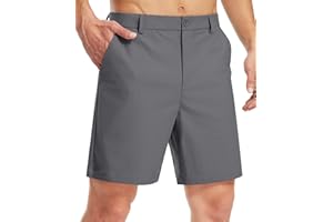 Libin Golf Shorts Men Dress Shorts Casual Work Flat Front Shorts 7" 9" Stretch Lightweight