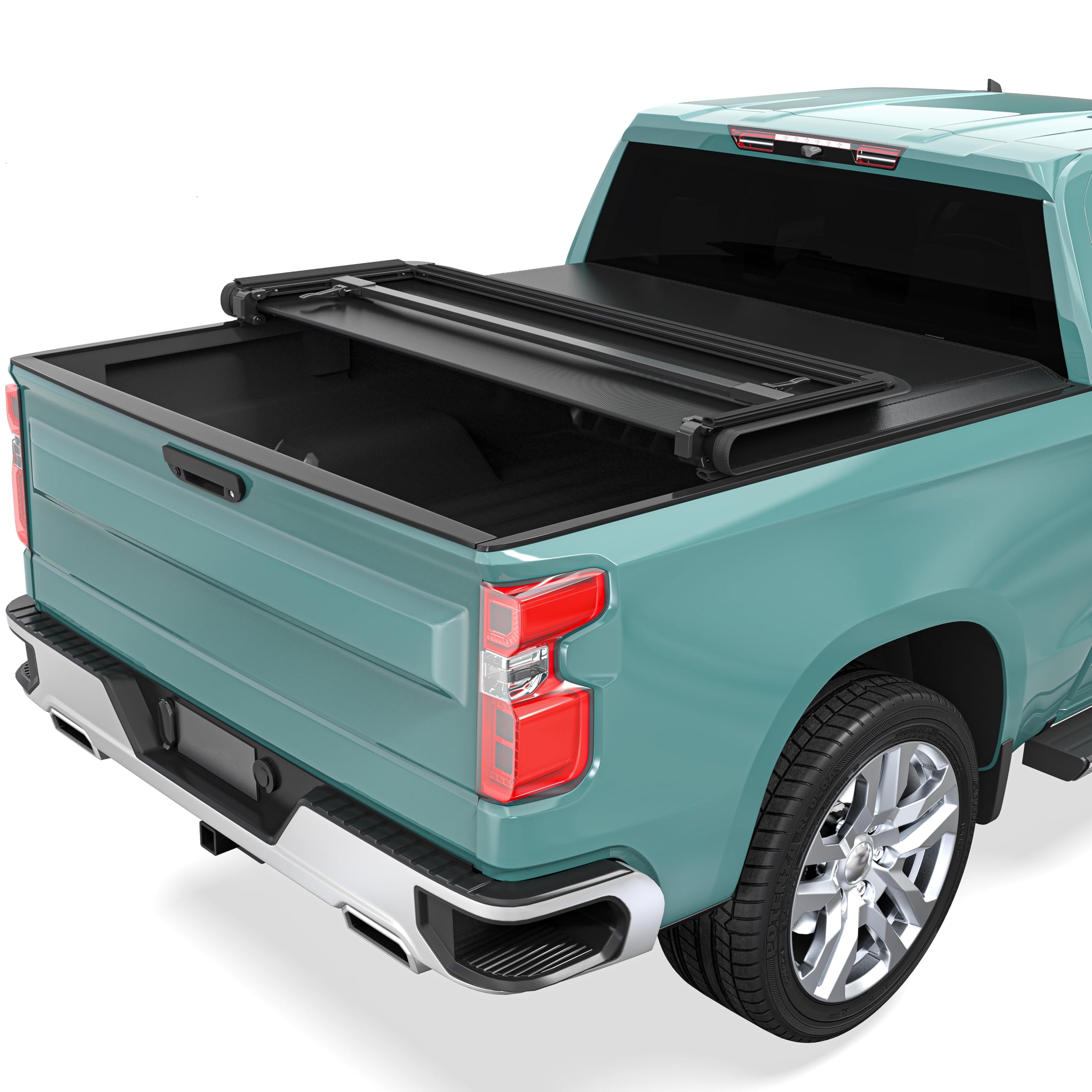 Photo 1 of ***SIMILAR ITEM***Soft Tri-Fold Truck Bed Tonneau Cover Fit for Chevy Silverado/GMC Sierra 1500 New Body Style 2019-2026, with 5.8 ft Bed(DO NOT FIT Multi-Flex Tailgate)