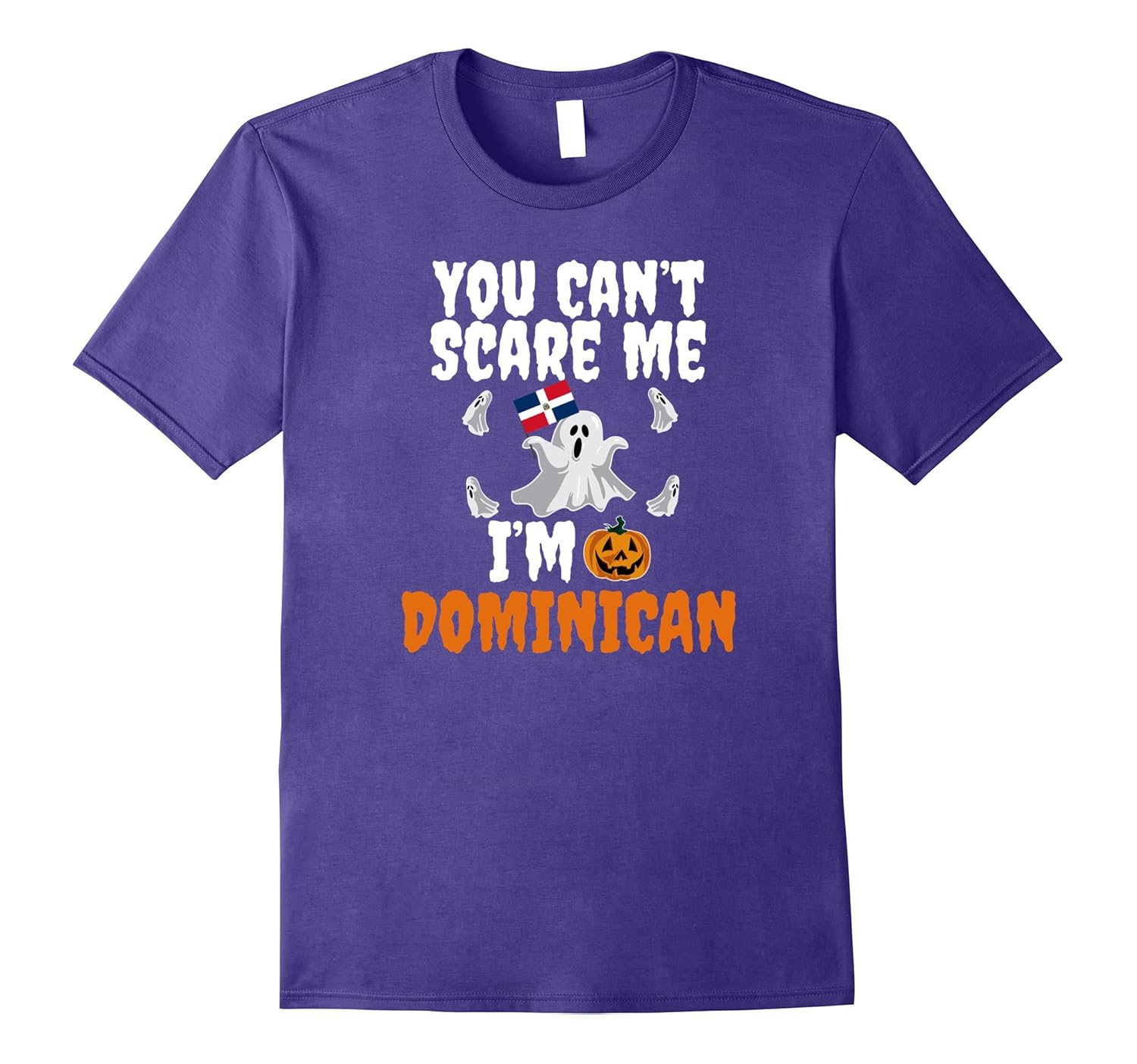 Can't Scare Me I'm Dominican Funny T-shirt Halloween Spanish-Rose