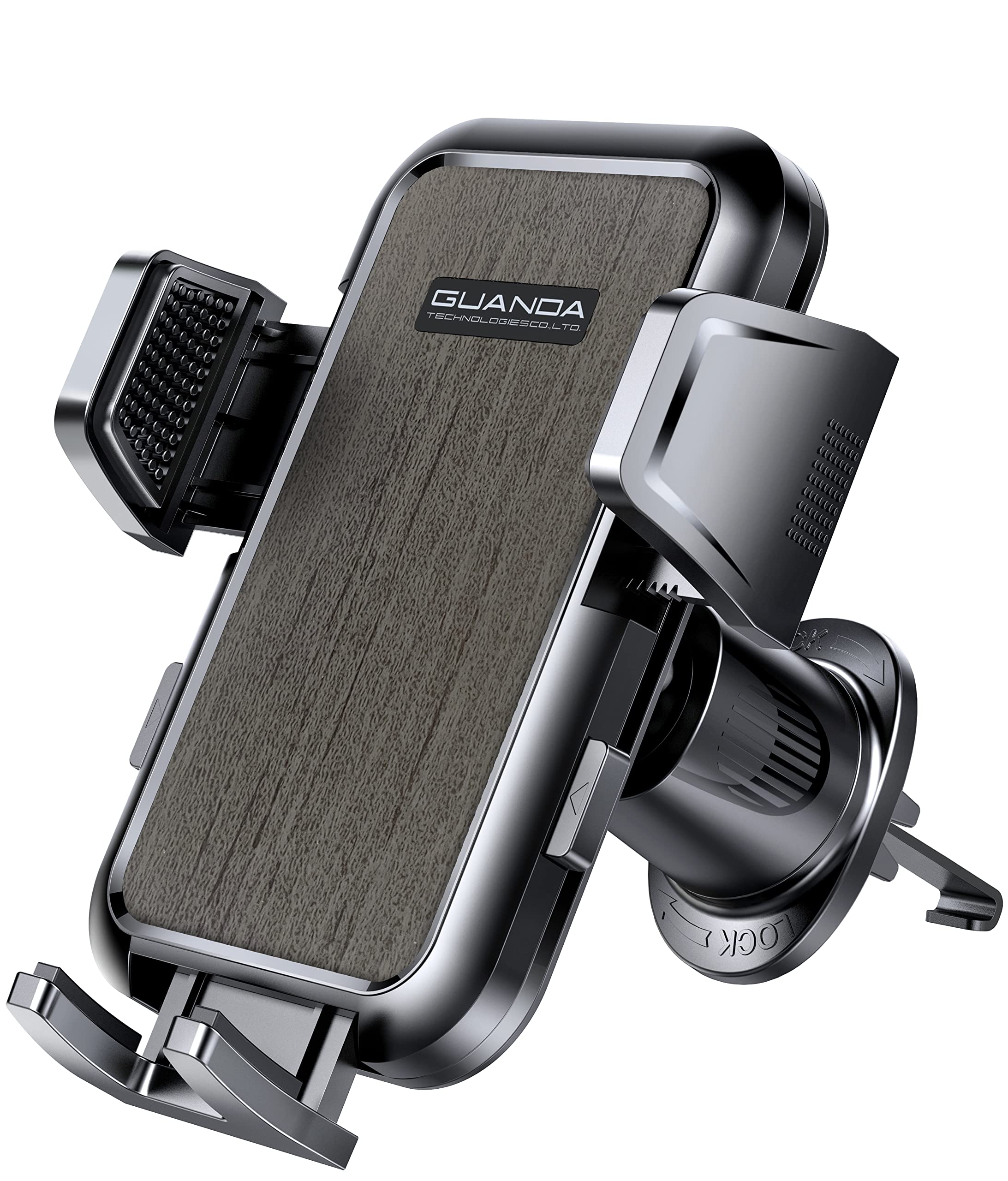 2026 Newest Car Phone Holder Air Vent, Upgrade Hook Clip Mobile Phone Holder for Cars, 360° Rotable Car Phone Mount, Handsfree Phone Cradle for iPhone 15 14 13 12 Pro Max All 4''-7'' Smartphones