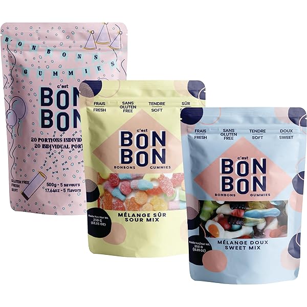 les bonbons♡ c'est BON BON - Irresistible Sour Gummy Assortment - Gluten