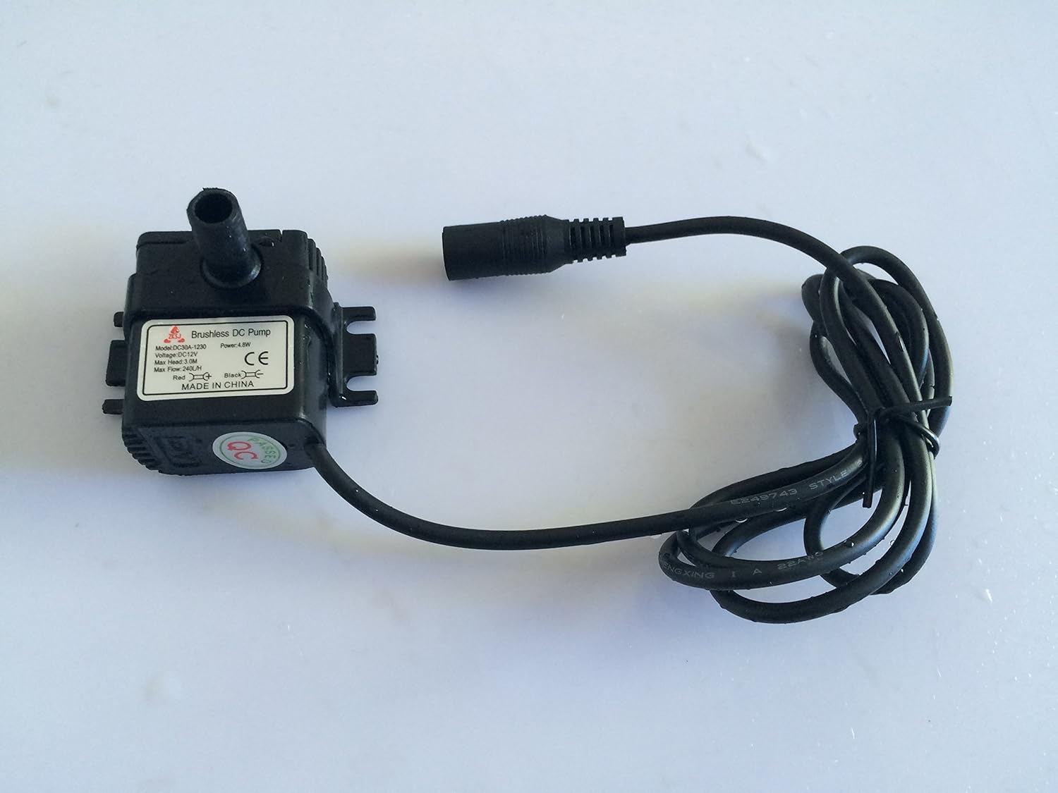 Shysky Tech New DC30A-1230 240LPH 3M 4.2W Small Brushless DC Water Pump Waterproof Submersible, for Fountain, Aquarium, Water Circulating : Garden & Outdoor