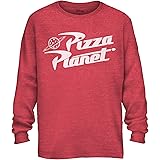 pizza planet long sleeve shirt red