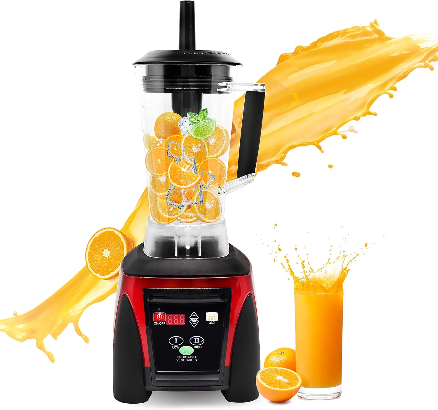 KAUTO Commercial Blender Computer Control 2200W 3L Large Capacity Juicer Multi Mixer Smoothie Maker Soy Milk Baby Food Electric