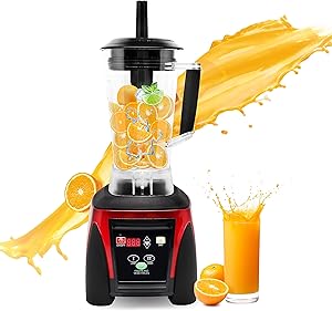 KAUTO Commercial Blender Computer Control 2200W 3L Large Capacity Juicer Multi Mixer Smoothie Maker Soy Milk Baby Food Electric
