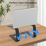 Tonmom Aluminum Laptop Stand Desk Riser Ventilated 10-15.6 inch Laptops view 6