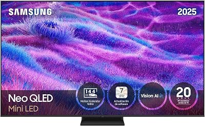 Smart TV Neo QLED QN80F 4K Mini LED de 85 polegadas com Vision AI, Quantum Matrix Technology Core, Motion Xcelerator 144Hz e Gaming Hub