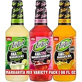 Zing Zang Margarita Mix Variety Pack, Margarita, Strawberry Daiquiri, Mango, Non-Alcoholic Cocktail Mixer, 32 Fl Oz Bottle (P