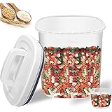 Rice Storage Container (10L/15LB), YNSKT Airtight Cereal Food Container for Pasta Flour Beans, Pantry Organization and Storag