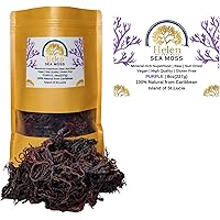 Wildcrafted Sea Moss | Gold - Purple - Green - Mixed | 100% Natural Irish Moss from St.Lucia | Mineral-Rich Superfood | 8oz S