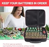 Glamgen BT168 Battery Storage Case with Tester Organizer Holds 126 Batteries view 2