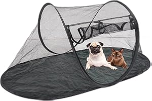 Pet Enclosure Tent, Breathable Foldable Outside Play Shelter Cat Tent Outdoor for Cats Small Dogs in Deck, Yard, Patio, Park,