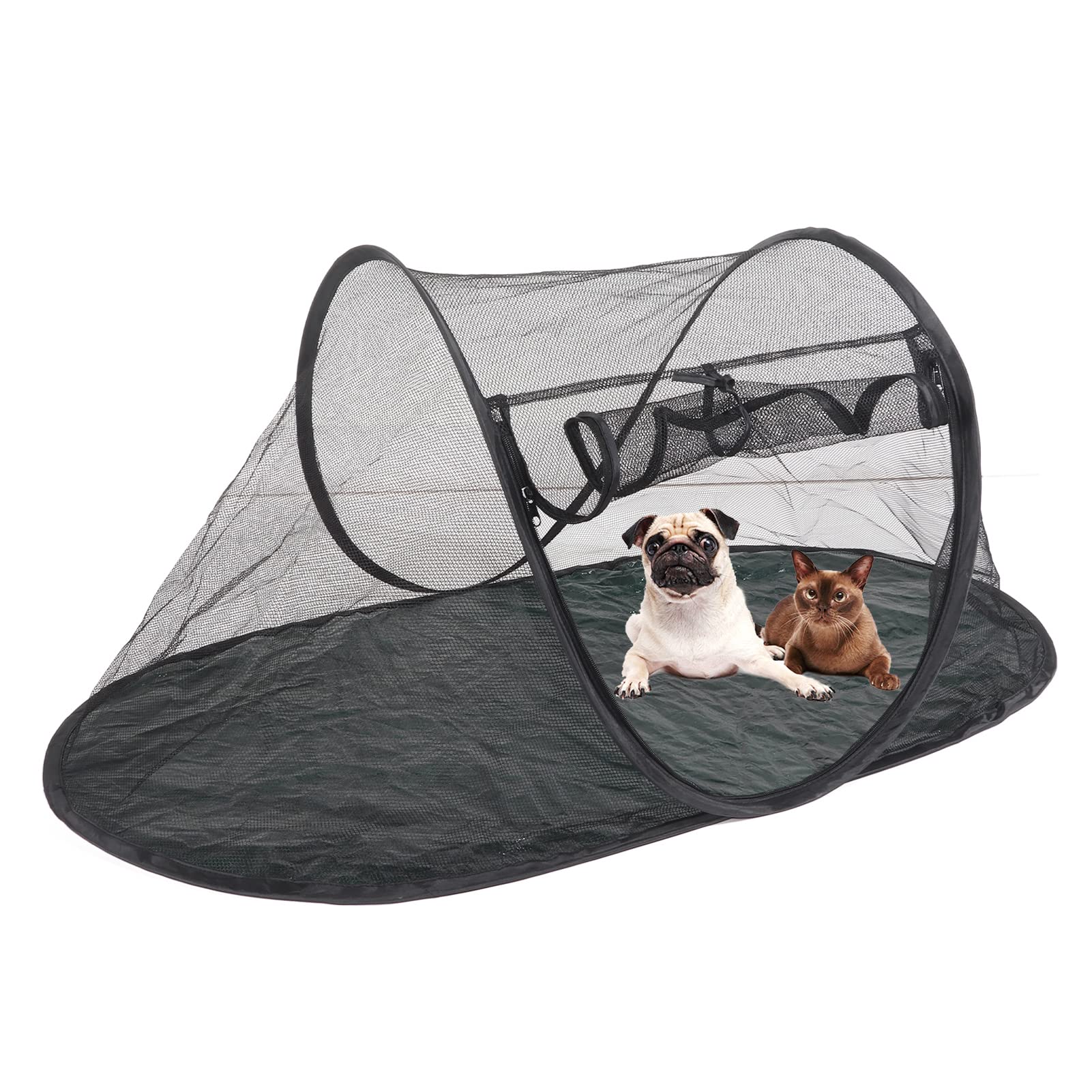 Pet Enclosure Tent, Breathable Foldable Outside Play Tent Shelter Cat Tent Outdoor for Cats Small Dogs in Deck, Yard, Patio, Park, Camping