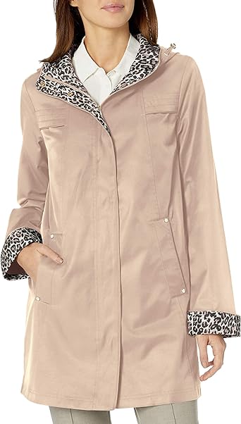 jones new york hooded raincoat