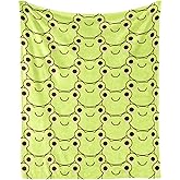 Homieblanket Frog Blanket for Boys Girls, Cute Frog Themed Design Printed Throw Blankets for Kids Lap, Chair Sofa, Warm Soft Cozy Blanket, 40"x 50"
