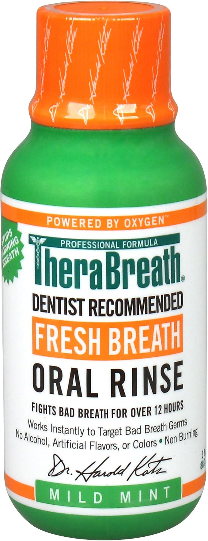 TheraBreath, Fresh Breath Oral Rinse, Mild Mint Flavor, 3 fl oz (88.7