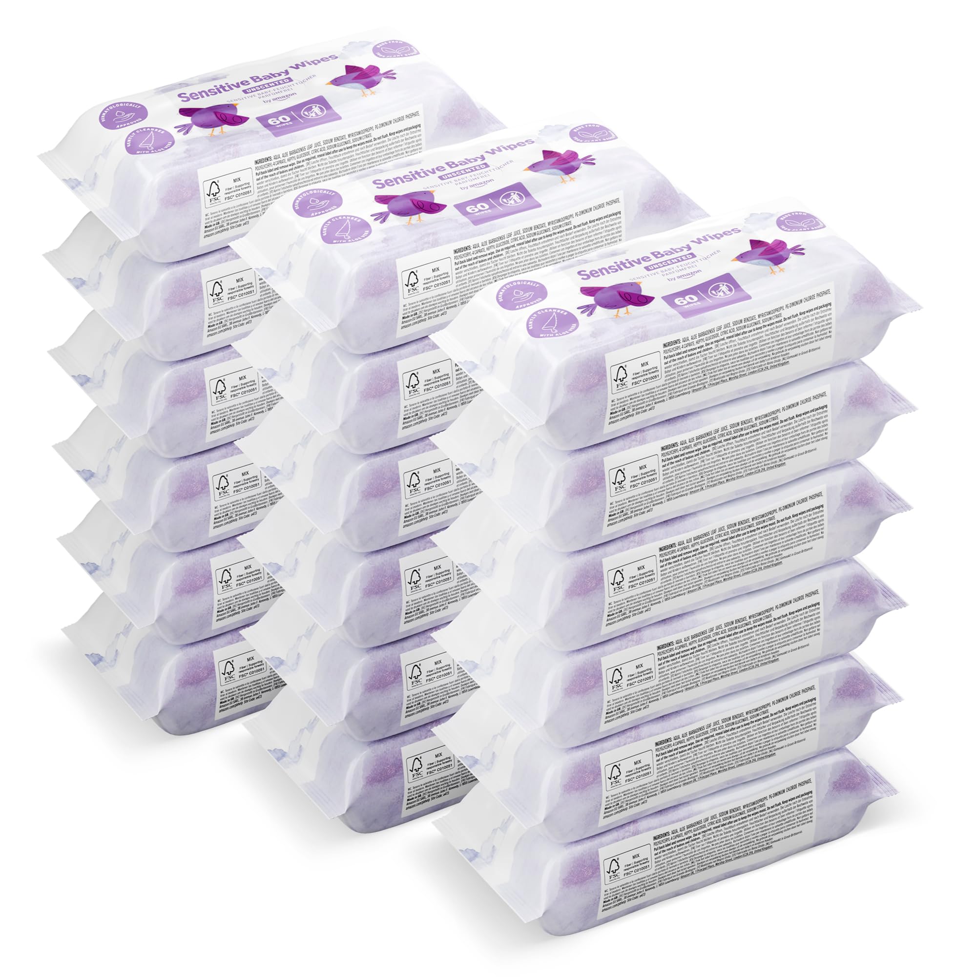 by Amazon Sensitive Baby Wipes...