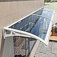 Exterior front door awnings with Aluminum Bracket,awning for door entrance,Overhang awning for windows,polycarbonate awning & canopies,door awnings exterior rain snow,with rain gutters,UV Protection (