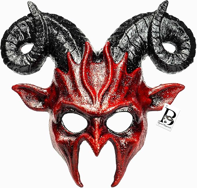 Ram Horns Masquerade Mask Halloween Face Masks Devil