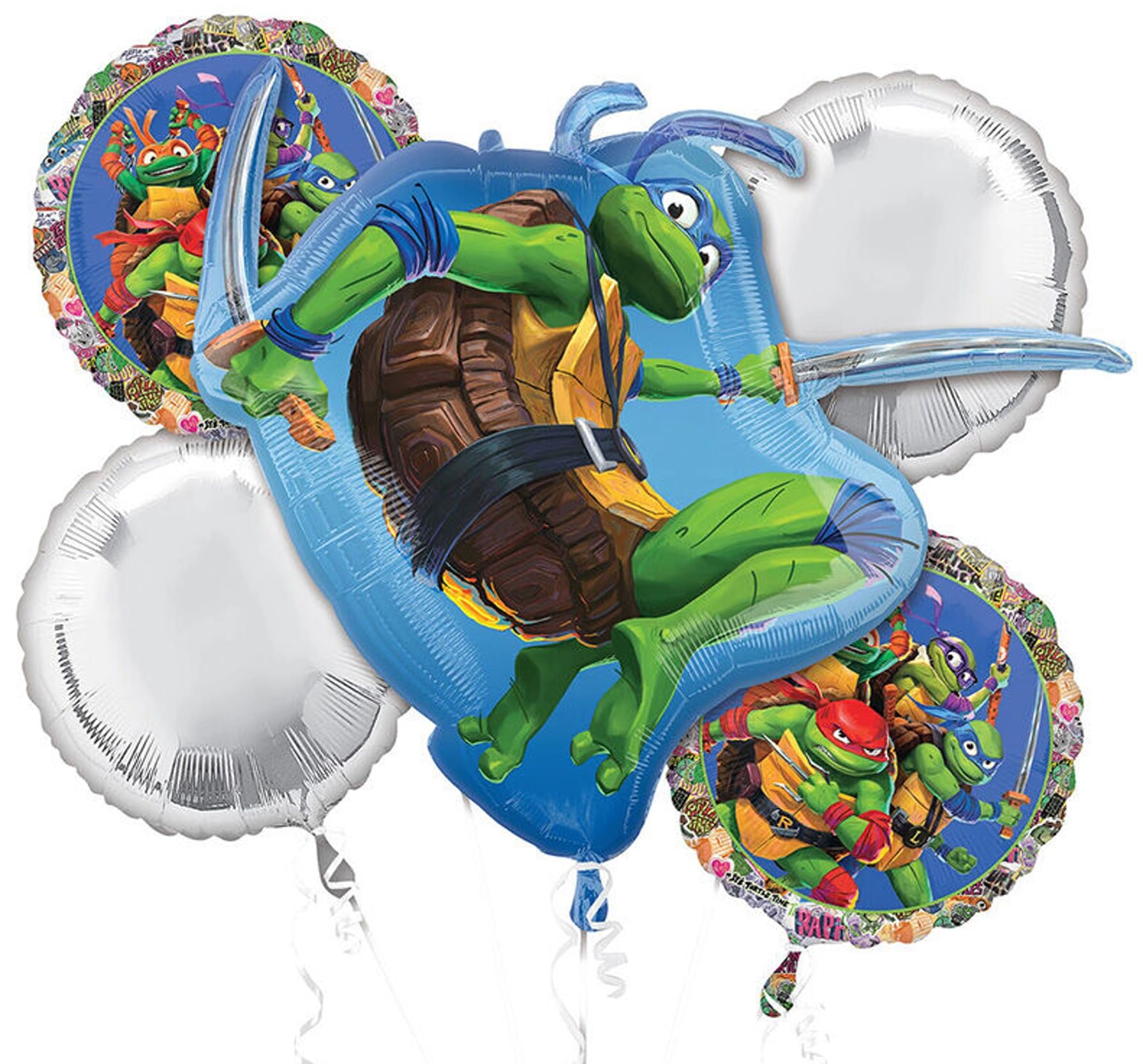 Photo 1 of Anagram Teenage Mutant Ninja Turtle Foil Balloon Bouquet