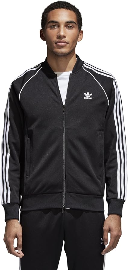 adidas originals authentic superstar track jacket in black dj2856