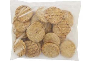 DTTRA Brakebush Natural Fully Cooked Flame Grilled Dark Meat Chicken Burger, 10 Pound -- 1 each.