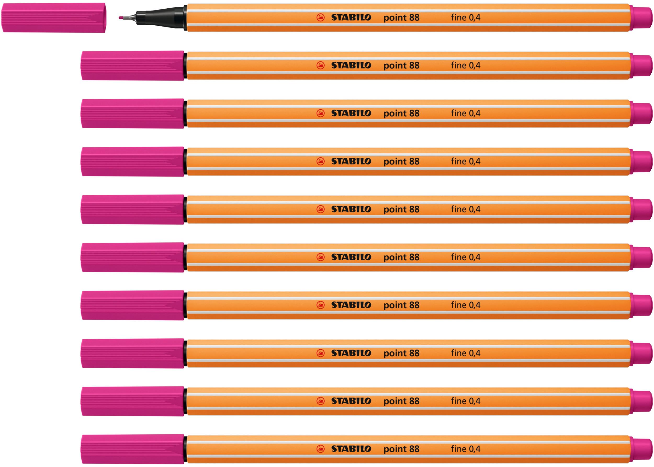 STABILO point 88 - Fineliner - Pack of 10 - Pink — image 1
