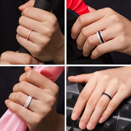 Silicone wedding bands with diamonds | Honestweddingadvice.com