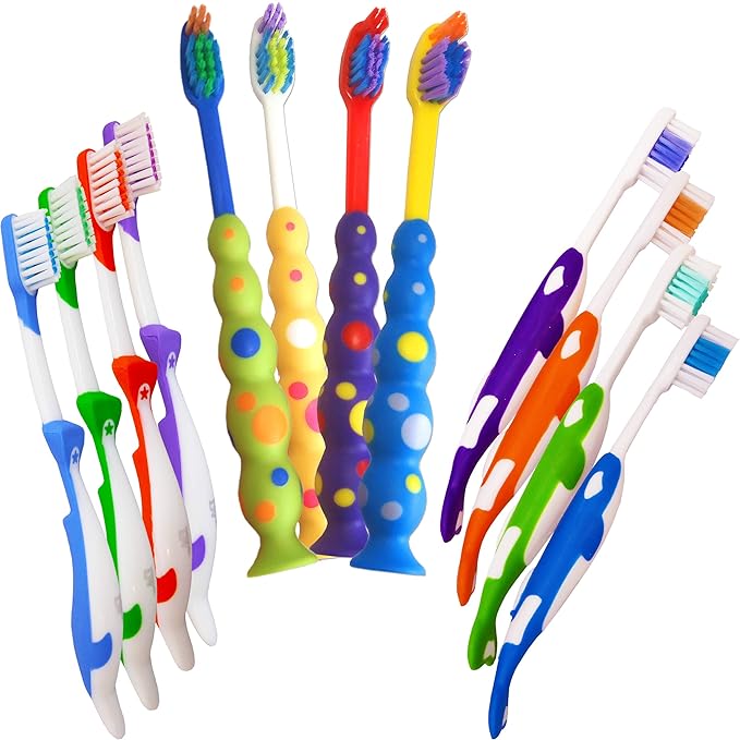Childrens Toothbrushes Bulk Pack of 12 (Classic Set) Amazon.co