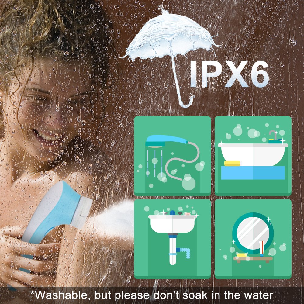 Electric Facial Brush, 3D Vibrating Sonic Waterproof Skin Exfoliating Cleansing System for Body and Face Deep Cleaning, Microdermabrasion Exfoliator with 3 Brush Heads