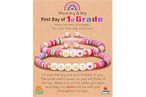 UNGENT THEM First Day of School Gifts for Mom and Daughter Mommy and Me Back to School Bracelets