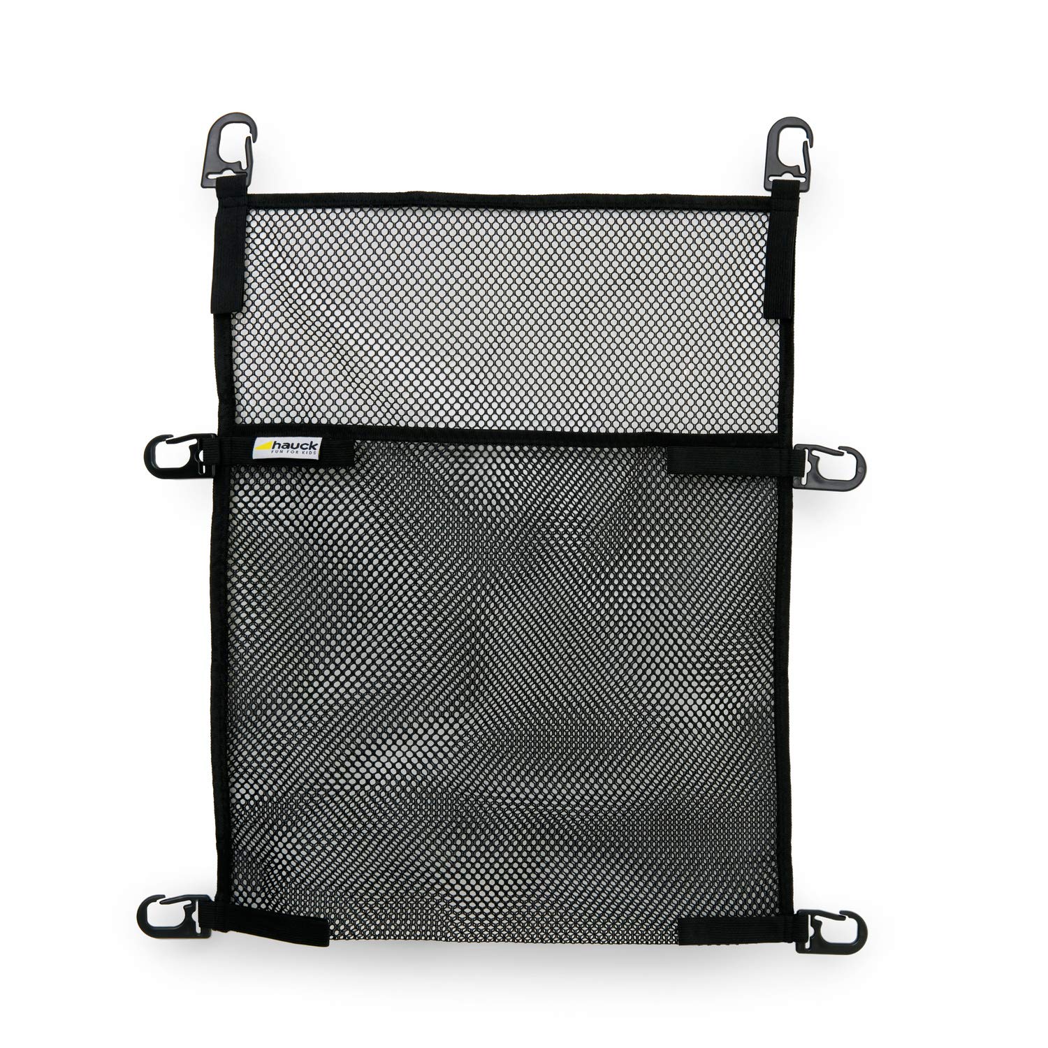 Hauck Buy Me Universal Pushchair Organizer Net Mesh Storage Compartment Bag with Elastic Straps – Black