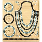 Petoysoso Bead Boards for Jewelry Making, Bamboo Beading Board for Bracelet & Necklace, Beading & Jewelry Making Supplies,Bead Tray