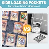 Lictin 504Pockets 9 Pocket Card Binder PU Leather Zipper Case 28-Page view 5
