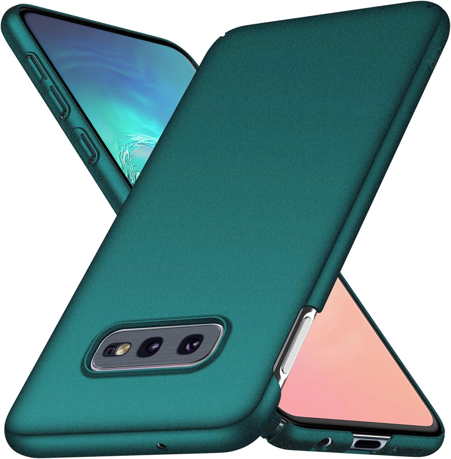 BANZN Slim Fit Samsung Galaxy S10e Case, Ultra Thin Anti-Fingerprint and Minimalist Hard PC Cover for Samsung Galaxy S10e (Gravel Green)
