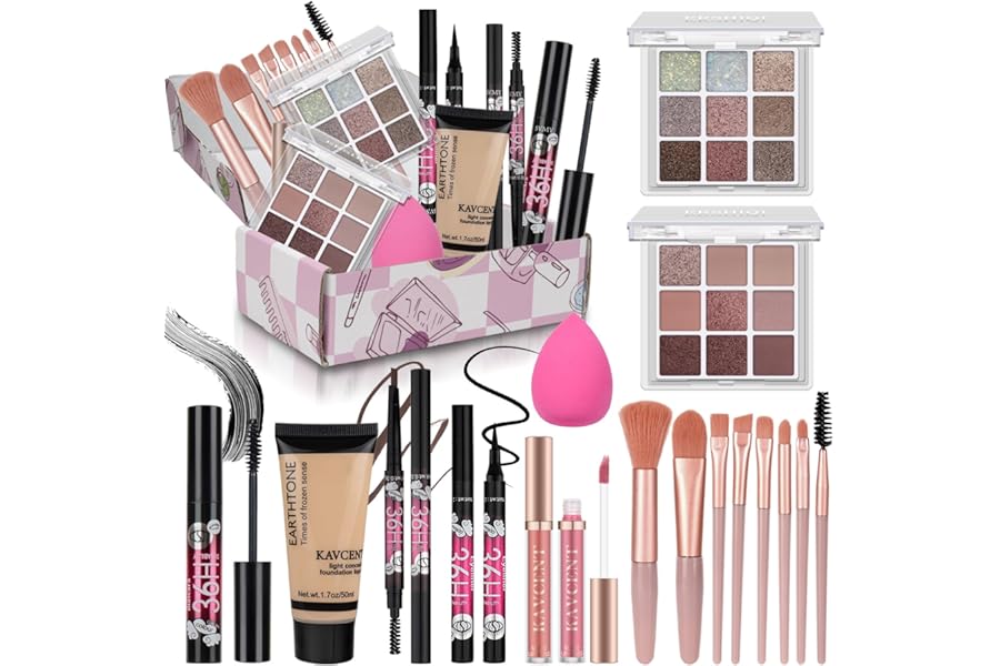 Makeup Set for Teens Makeup Kit for Women Full Kit Eyeshadow Palette Foundation Makeup Gift Set for Teen Girls Women Christmas Gifts Teenagers 13-15